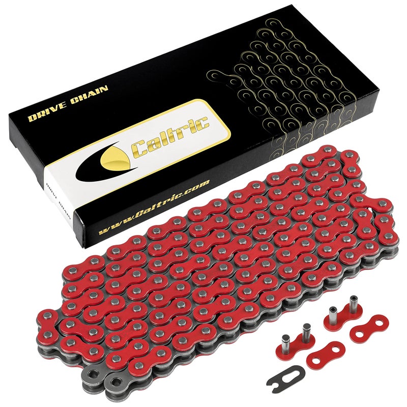 Caltric Red Drive Chain Compatible with Honda Trx400Ex Trx400X Sportrax 400 2X4 1999-2014 - Image 1